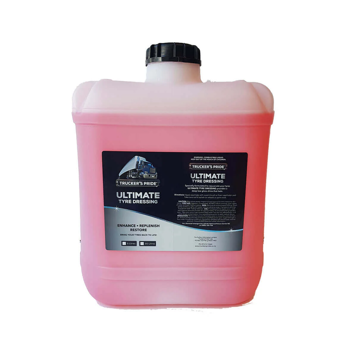 Truckers Pride Ultimate Tyre Dressing 20L Enhance Replenish Restore